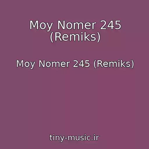 کاور آهنگ Moy Nomer 245 (Remiks) از Moy Nomer 245 (Remiks)
