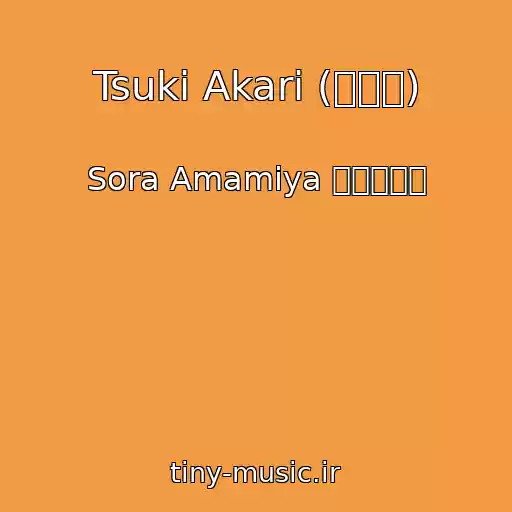 کاور آهنگ Tsuki Akari (月灯り) از Sora Amamiya （雨宮天）