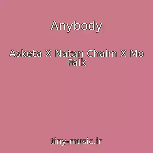 کاور آهنگ Anybody از Asketa X Natan Chaim X Mo Falk