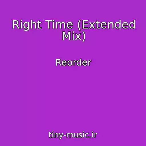 کاور آهنگ Right Time (Extended Mix) از Reorder