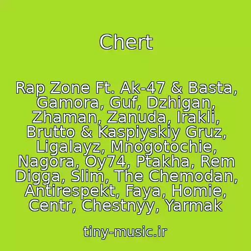 کاور آهنگ Chert از Rap Zone Ft. Ak-47 & Basta, Gamora, Guf, Dzhigan, Zhaman, Zanuda, Irakli, Brutto & Kaspiyskiy Gruz, Ligalayz, Mnogotochie, Nagora, Oy74, Ptakha, Rem Digga, Slim, The Chemodan, Antirespekt, Faya, Homie, Centr, Chestnyy, Yarmak
