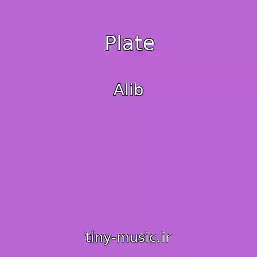 کاور آهنگ Plate از Alib