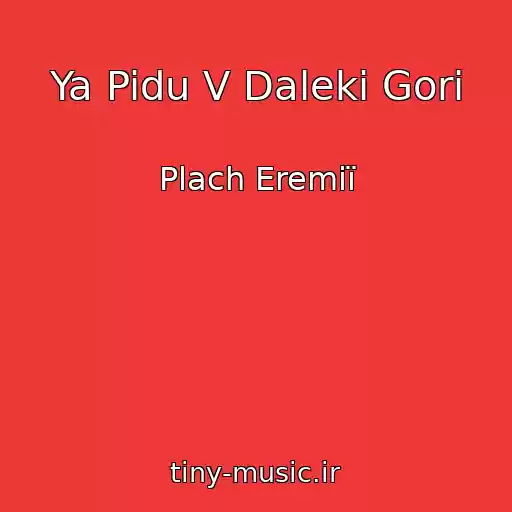 کاور آهنگ Ya Pidu V Daleki Gori از Plach Eremії