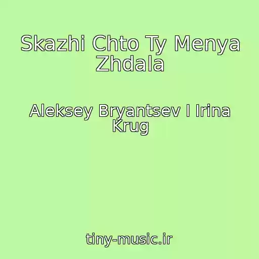 کاور آهنگ Skazhi Chto Ty Menya Zhdala از Aleksey Bryantsev I Irina Krug