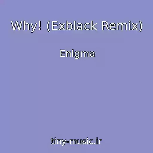 کاور آهنگ Why! (Exblack Remix) از Enigma