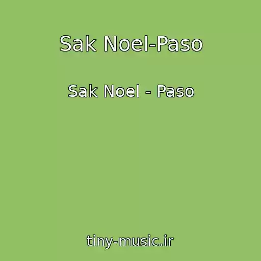 کاور آهنگ Sak Noel-Paso از Sak Noel - Paso