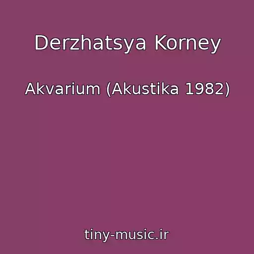 کاور آهنگ Derzhatsya Korney از Akvarium (Akustika 1982)