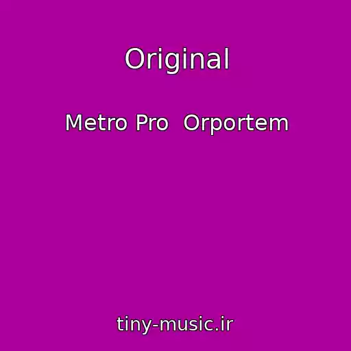 کاور آهنگ Original از Metro Pro  Orportem