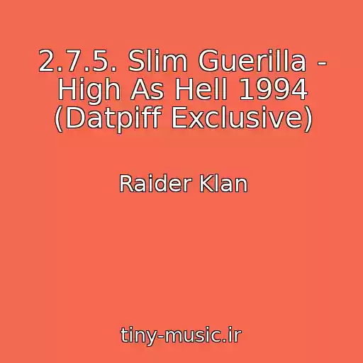 کاور آهنگ 2.7.5. Slim Guerilla - High As Hell 1994 (Datpiff Exclusive) از Raider Klan