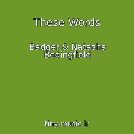 کاور آهنگ These Words از Badger & Natasha Bedingfield