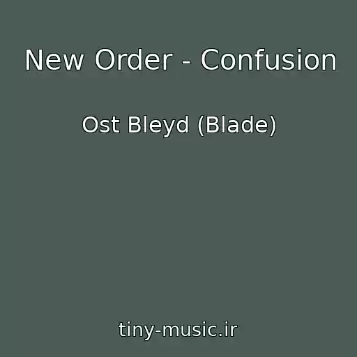 کاور آهنگ New Order - Confusion از Ost Bleyd (Blade)