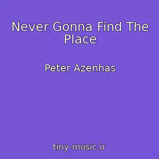 کاور آهنگ Never Gonna Find The Place از Peter Azenhas