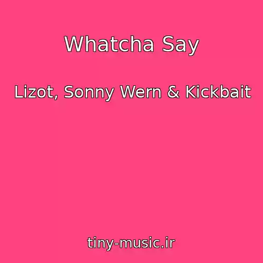 کاور آهنگ Whatcha Say از Lizot, Sonny Wern & Kickbait