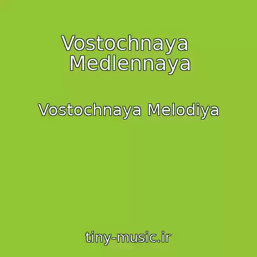 کاور آهنگ Vostochnaya  Medlennaya از Vostochnaya Melodiya