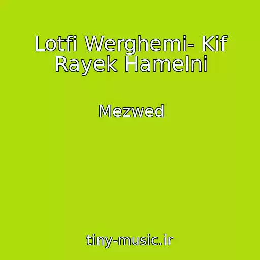 کاور آهنگ Lotfi Werghemi- Kif Rayek Hamelni از Mezwed