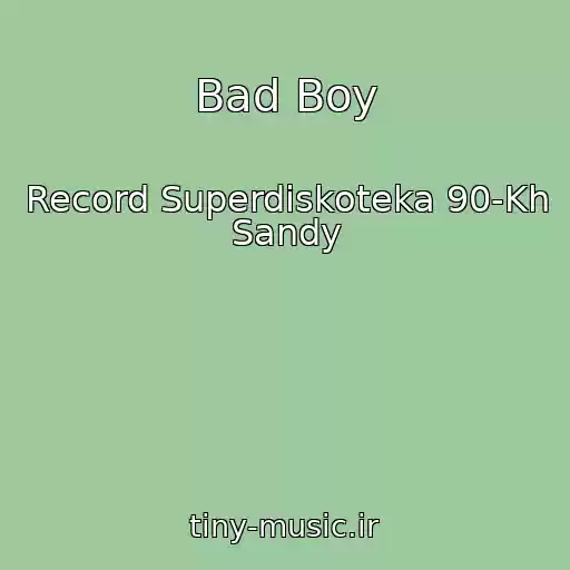 کاور آهنگ Bad Boy از Record Superdiskoteka 90-Kh Sandy