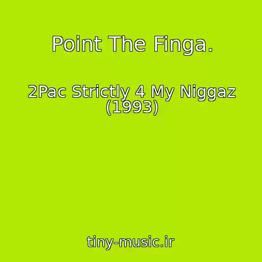 کاور آهنگ Point The Finga. از 2Pac Strictly 4 My Niggaz (1993)
