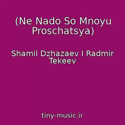 کاور آهنگ (Ne Nado So Mnoyu Proschatsya) از Shamil Dzhazaev I Radmir Tekeev
