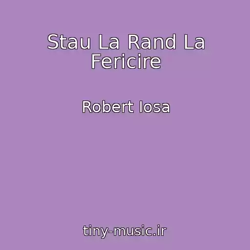 کاور آهنگ Stau La Rand La Fericire از Robert Iosa