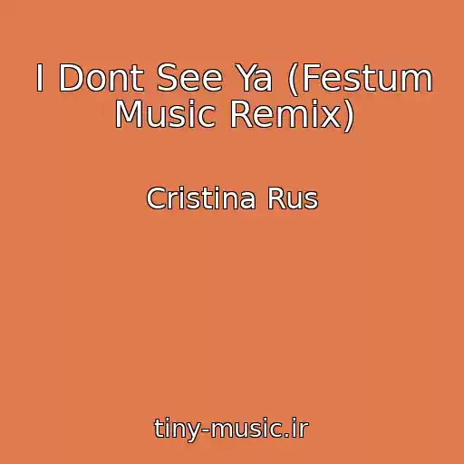 کاور آهنگ I Dont See Ya (Festum Music Remix) از Cristina Rus
