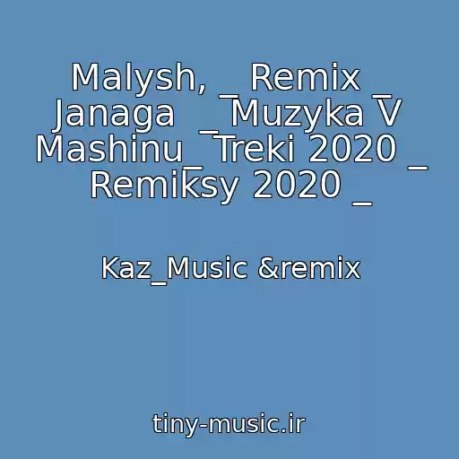 کاور آهنگ Malysh, _ Remix _ Janaga  _ Muzyka V Mashinu_ Treki 2020 _ Remiksy 2020 _ از Kaz_Music &remix