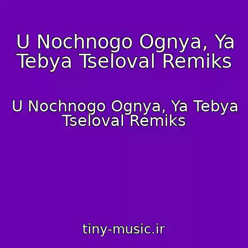 کاور آهنگ U Nochnogo Ognya, Ya Tebya Tseloval Remiks از U Nochnogo Ognya, Ya Tebya Tseloval Remiks