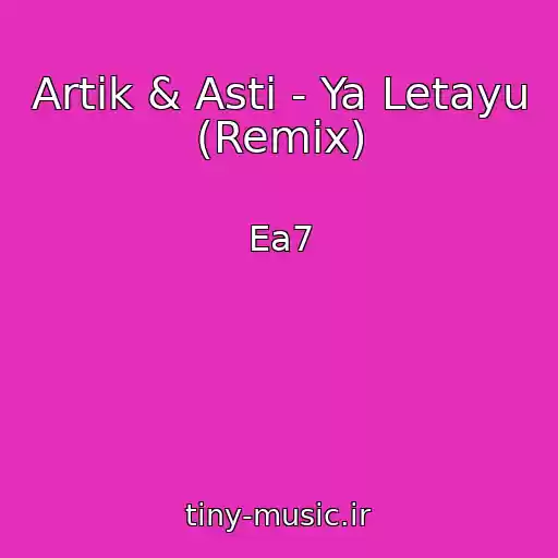 کاور آهنگ Artik & Asti - Ya Letayu (Remix) از Ea7