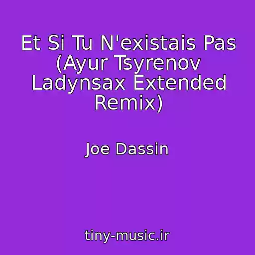 کاور آهنگ Et Si Tu N'existais Pas (Ayur Tsyrenov Ladynsax Extended Remix) از Joe Dassin