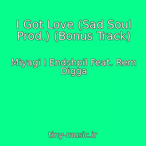 کاور آهنگ I Got Love (Sad Soul Prod.) (Bonus Track) از Miyagi I Endshpil Feat. Rem Digga