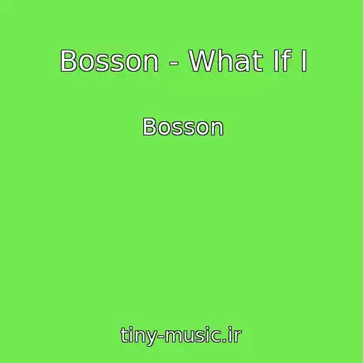 کاور آهنگ Bosson - What If I از Bosson