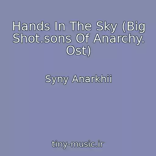 کاور آهنگ Hands In The Sky (Big Shot.sons Of Anarchy. Ost) از Syny Anarkhii