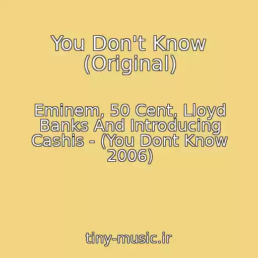 کاور آهنگ You Don't Know (Original) از Eminem, 50 Cent, Lloyd Banks And Introducing Cashis - (You Dont Know 2006)