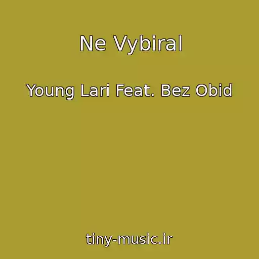 کاور آهنگ Ne Vybiral از Young Lari Feat. Bez Obid