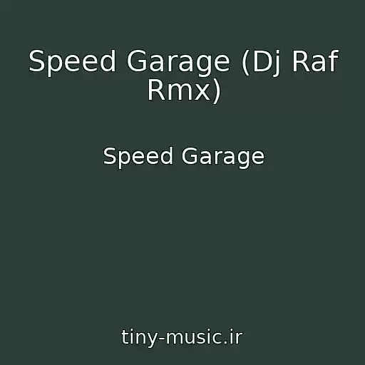 کاور آهنگ Speed Garage (Dj Raf Rmx) از Speed Garage