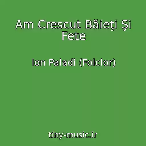 کاور آهنگ Am Crescut Băieţi Şi Fete از Ion Paladi (Folclor)
