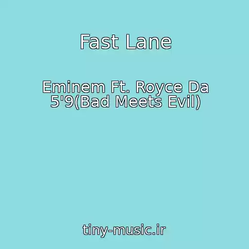 کاور آهنگ Fast Lane از Eminem Ft. Royce Da 5'9(Bad Meets Evil)