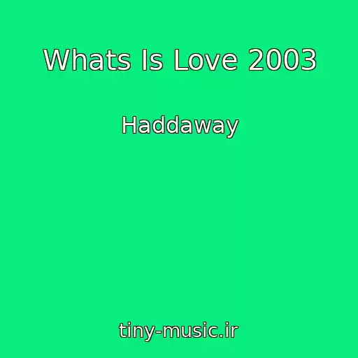 کاور آهنگ Whats Is Love 2003 از Haddaway