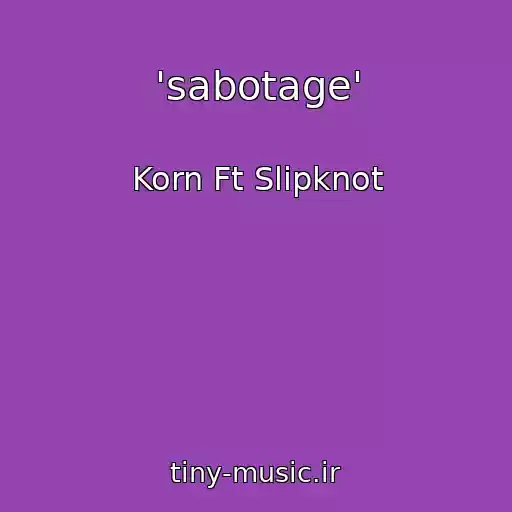 کاور آهنگ 'sabotage' از Korn Ft Slipknot