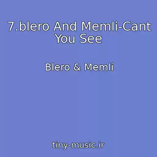 کاور آهنگ 7.blero And Memli-Cant You See از Blero & Memli