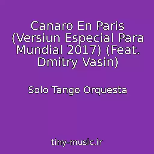 کاور آهنگ Canaro En Paris (Versiun Especial Para Mundial 2017) (Feat. Dmitry Vasin) از Solo Tango Orquesta