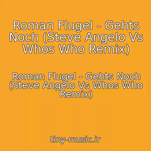 کاور آهنگ Roman Flugel - Gehts Noch (Steve Angelo Vs Whos Who Remix) از Roman Flugel - Gehts Noch (Steve Angelo Vs Whos Who Remix)