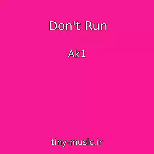 کاور آهنگ Don't Run از Ak1