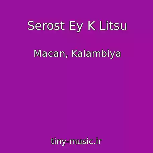 کاور آهنگ Serost Ey K Litsu از Macan, Kalambiya