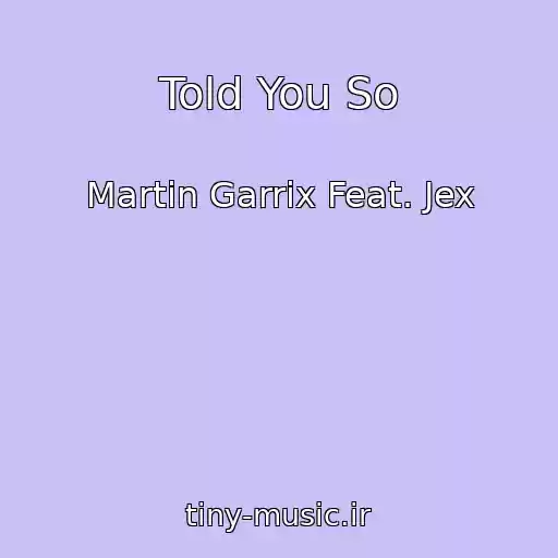 کاور آهنگ Told You So از Martin Garrix Feat. Jex