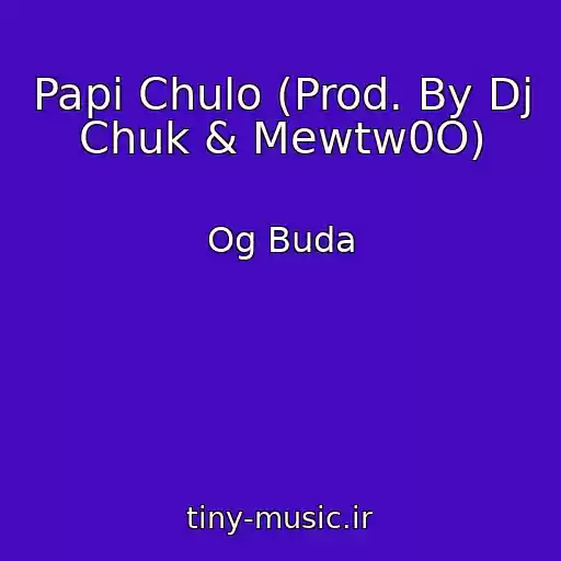 کاور آهنگ Papi Chulo (Prod. By Dj Chuk & Mewtw0O) از Og Buda