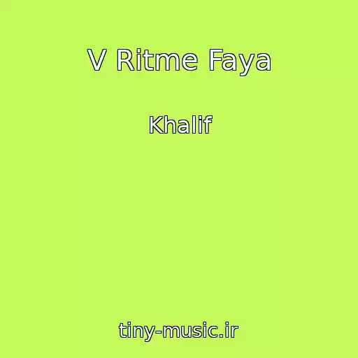 کاور آهنگ V Ritme Faya از Khalif