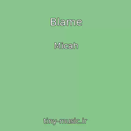 کاور آهنگ Blame از Micah