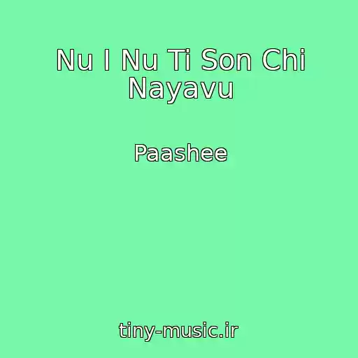 کاور آهنگ Nu І Nu Ti Son Chi Nayavu از Paashee