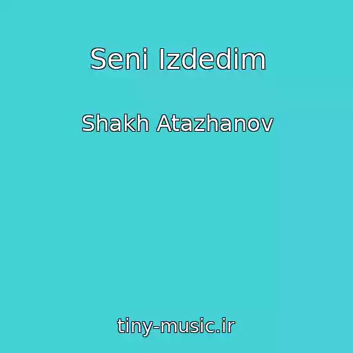 کاور آهنگ Seni Izdedim از Shakh Atazhanov