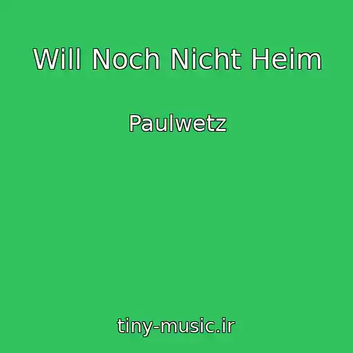 کاور آهنگ Will Noch Nicht Heim از Paulwetz